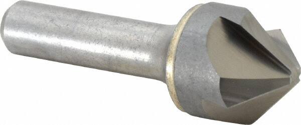 Hertel - 1" Head Diam, 1/2" Shank Diam, 4 Flute 90° Solid Carbide Countersink - Industrial Tool & Supply