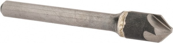 Hertel - 3/8" Head Diam, 1/4" Shank Diam, 4 Flute 90° Solid Carbide Countersink - Industrial Tool & Supply