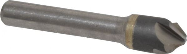 Hertel - 1/2" Head Diam, 3/8" Shank Diam, 4 Flute 90° Solid Carbide Countersink - Industrial Tool & Supply