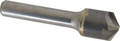 Hertel - 5/8" Head Diam, 3/8" Shank Diam, 4 Flute 120° Solid Carbide Countersink - 2-3/8" OAL, Straight Shank - Industrial Tool & Supply