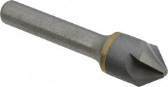 Hertel - 5/8" Head Diam, 3/8" Shank Diam, 4 Flute 82° Solid Carbide Countersink - 2-3/8" OAL, Straight Shank - Industrial Tool & Supply