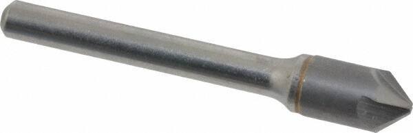 Hertel - 3/8" Head Diam, 1/4" Shank Diam, 4 Flute 82° Solid Carbide Countersink - 2-1/4" OAL, Straight Shank - Industrial Tool & Supply