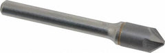 Hertel - 3/8" Head Diam, 1/4" Shank Diam, 4 Flute 82° Solid Carbide Countersink - 2-1/4" OAL, Straight Shank - Industrial Tool & Supply