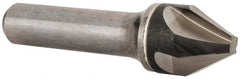 Hertel - 3/4" Head Diam, 1/2" Shank Diam, 4 Flute 60° Solid Carbide Countersink - Industrial Tool & Supply