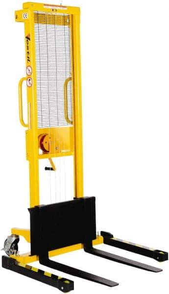 Vestil - 770 Lb Capacity, 59" Lift Height, Portable Workstation Manually Operated Lift - Industrial Tool & Supply