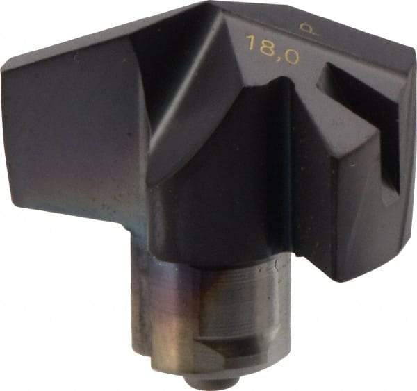 Iscar - Series ICP, 18.01mm Diam Grade IC908 140° Replaceable Drill Tip - Carbide, TiAlN Finish, 18 Seat Size - Industrial Tool & Supply