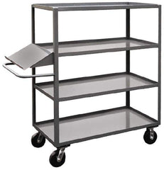 Jamco - 3,000 Lb Capacity, 24" Wide x 36" Long x 60" High Order Picking Cart - 4 Shelf, Steel - Industrial Tool & Supply