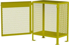 Jamco - 1 Shelf Gas Cylinder Storage Cabinet - Steel, 18" Wide x 30" Deep x 35" High, Safety Yellow - Industrial Tool & Supply