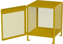 Jamco - 1 Shelf Gas Cylinder Storage Cabinet - Steel, 30" Wide x 30" Deep x 35" High, Safety Yellow - Industrial Tool & Supply