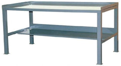 Jamco - 60 Wide x 30" Deep x 35" High, Steel Workbench - Comfort Edge, Fixed Legs - Industrial Tool & Supply