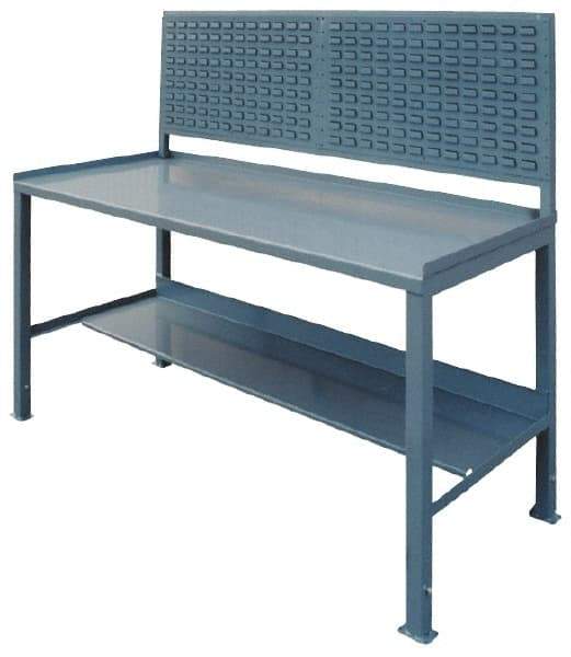 Jamco - 60 Wide x 30" Deep x 35" High, Steel Workbench - Comfort Edge, Fixed Legs - Industrial Tool & Supply