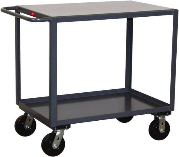 Jamco - 2,000 Lb Capacity, 30" Wide x 48" Long x 36" High Service Cart - 2 Shelf, Steel - Industrial Tool & Supply