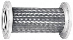 Mason Ind. - 8" Pipe, Braided Stainless Steel Single Arch Hose Pipe Expansion Joint - 18" Long, 180 Max psi, Flanged - Industrial Tool & Supply