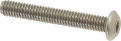 Value Collection - M3x0.50 Metric Coarse Hex Socket Drive, Button Screw - Grade 18-8 & Austenitic A2 Stainless Steel, Uncoated, Partially Threaded, 20mm Length Under Head - Industrial Tool & Supply