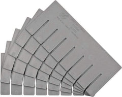 Quantum Storage - 10" Wide x 4.9" High, Gray Bin Divider - Use with Quantum Storage Systems - DG91050 - Industrial Tool & Supply
