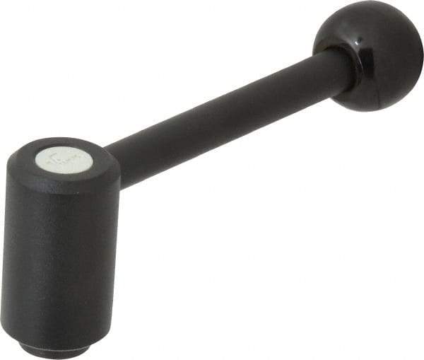 KIPP - 5/16-18, 0.94" Hub Diam, Steel Heavy Duty Adjustable Tension Lever with Internal Thread - 3.62" OAL, 1.46" High, 0.55" Hole Depth - Industrial Tool & Supply