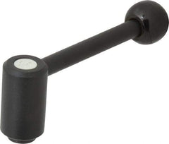 KIPP - 5/16-18, 0.94" Hub Diam, Steel Heavy Duty Adjustable Tension Lever with Internal Thread - 3.62" OAL, 1.46" High, 0.55" Hole Depth - Industrial Tool & Supply