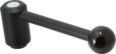 KIPP - 1/2-13, 1.3" Hub Diam, Steel Heavy Duty Adjustable Tension Lever with Internal Thread - 5.3" OAL, 1.85" High, 0.91" Hole Depth - Industrial Tool & Supply