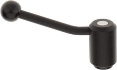 KIPP - M24 x 3.0, 1.61" Hub Diam, Steel Heavy Duty Adjustable Tension Lever with Internal Thread - 5.06" OAL, 1.85" High, 1.06" Hole Depth - Industrial Tool & Supply