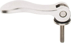 KIPP - 5/16-18, 1.06" Hub Diam, Stainless Steel Adjustable Clamping Handle - 1.57" Stud Length - Industrial Tool & Supply
