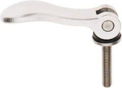 KIPP - 3/8-16, 1.06" Hub Diam, Stainless Steel Adjustable Clamping Handle - 1.96" Stud Length - Industrial Tool & Supply