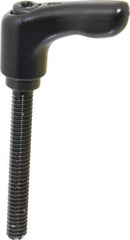 KIPP - 1/4-20, 0.55" Hub Diam, Zinc Die Cast (Steel Components) Threaded Stud Adjustable Clamping Handle - 1.97" Stud Length, 1.85" OAL, 1.22" High - Industrial Tool & Supply