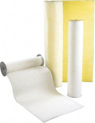 Made in USA - 65' Long x 33" Wide x 3/4" Thick Synthetic Automatic Air Filter Media Roll - MERV 4, 72% Arrestance Efficiency, 500 FPM Max Air Flow, 0.07" wpg Init Resist, 1" wpg Final Resist, Use with Any Unit - Industrial Tool & Supply