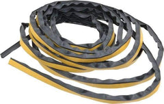 Pemko - 17' Long x 1/2" Wide, Adhesive Perimeter Gasketing Weatherstripping - 1-3/4" Door Thickness, Silicone, Dark Brown Finish - Industrial Tool & Supply