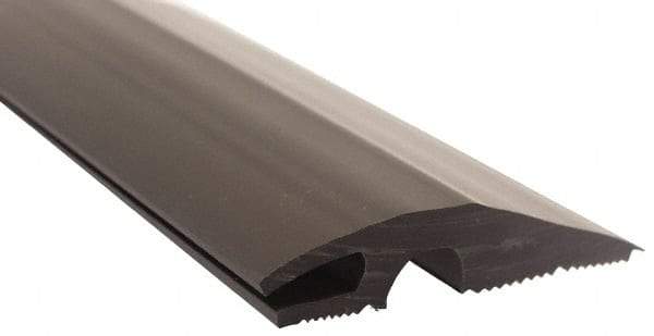 Pemko - 36" Long x 3-7/16" Wide x 3/4" High, Carpet-VCT Vinyl Threshold - Vinyl Black Finish - Industrial Tool & Supply