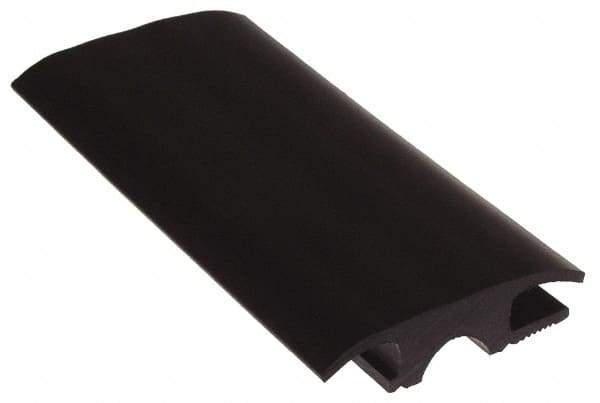 Pemko - 36" Long x 2-3/4" Wide x 23/32" High, Carpet-Tile Threshold - Vinyl Black Finish - Industrial Tool & Supply