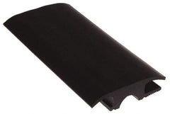 Pemko - 36" Long x 2-3/4" Wide x 23/32" High, Carpet-Tile Threshold - Vinyl Black Finish - Industrial Tool & Supply