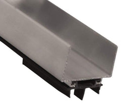 Pemko - Door Bottom Shoe Sweeps & Seal - Vinyl, 1-13/16" High, Mill Finish Aluminum Coated - Industrial Tool & Supply