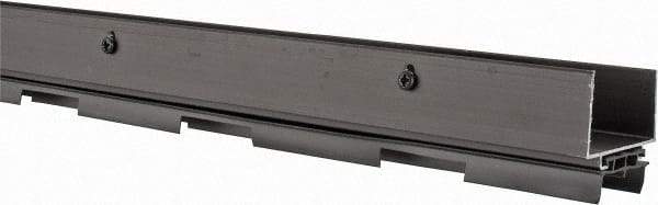 Pemko - Door Bottom Shoe Sweeps & Seal - Vinyl, 1-13/16" High, Dark Bronze Anodized Aluminum Coated - Industrial Tool & Supply