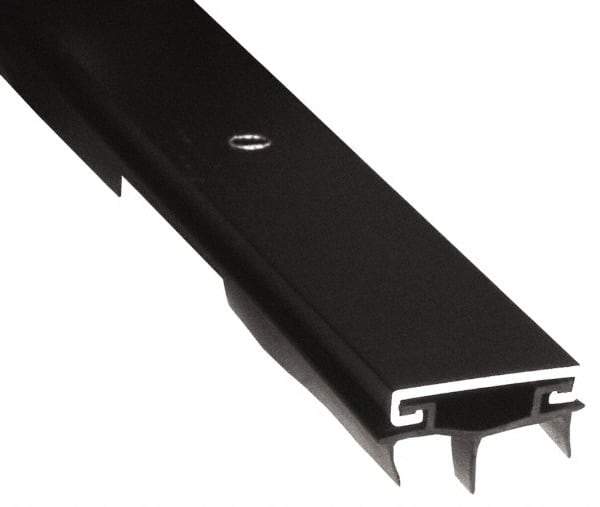 Pemko - Door Bottom Shoe Sweeps & Seal - Vinyl, 11/16" High, Dark Bronze Anodized Aluminum Coated - Industrial Tool & Supply