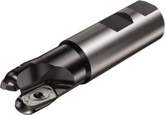 Sandvik Coromant - 1-1/2" Cut Diam, 18mm Max Depth of Cut, 1-1/2" Shank Diam, 6.31" OAL, Indexable Square Shoulder End Mill - Multiple Insert Styles, Weldon Shank, 90° Lead Angle, Through Coolant, Series CoroMill 790 - Industrial Tool & Supply