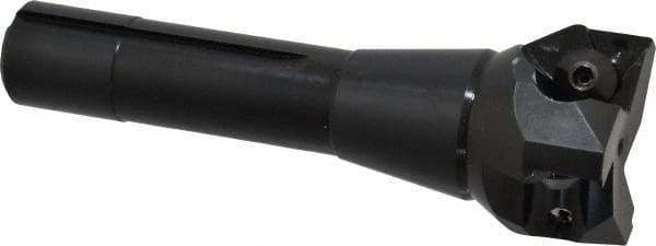 Value Collection - 2" Cut Diam, 0.656" Max Depth of Cut, 5-37/64" OAL, Indexable Square Shoulder End Mill - TPC 32..., TPG 32., TPU 32. Inserts, R8 - Industrial Tool & Supply