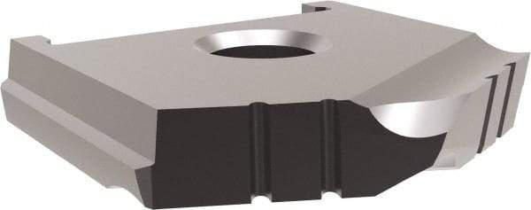 Allied Machine and Engineering - 1-7/32" Diam x 3/16" Thick, Seat Code A, 130° Included Angle Spade Drill Insert - TiAlN Coated, High Speed Steel, Series A - Industrial Tool & Supply
