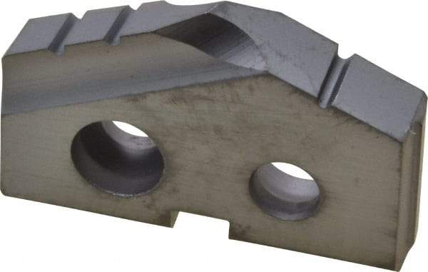 Allied Machine and Engineering - 43/64" Diam x 1/8" Thick, Seat Code 0, 132° Included Angle Spade Drill Insert - TiCN Coated, Cobalt, Grade Super Cobalt, Series T-A - Industrial Tool & Supply