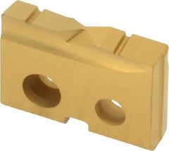 Allied Machine and Engineering - 5/8" Diam x 1/8" Thick, Seat Code 0, Flat Bottom Spade Drill Insert - TiN Coated, Cobalt, Grade Super Cobalt, Series T-A - Industrial Tool & Supply