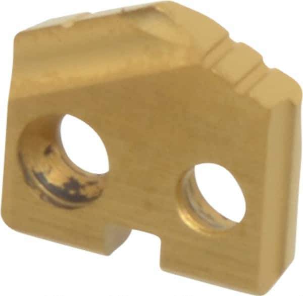 Allied Machine and Engineering - 10mm Diam x 3/32" Thick, Seat Code Y, 132° Included Angle Spade Drill Insert - TiN Coated, Cobalt, Series T-A - Industrial Tool & Supply