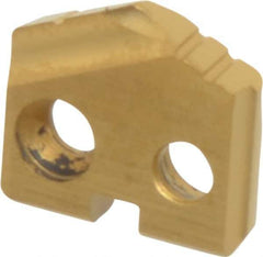 Allied Machine and Engineering - 10mm Diam x 3/32" Thick, Seat Code Y, 132° Included Angle Spade Drill Insert - TiN Coated, Cobalt, Series T-A - Industrial Tool & Supply