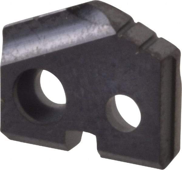 Allied Machine and Engineering - 27/64" Diam x 3/32" Thick, Seat Code Y, 132° Included Angle Spade Drill Insert - TiAlN Coated, Carbide, Grade K20, Series T-A - Industrial Tool & Supply