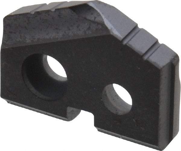 Allied Machine and Engineering - 31/64" Diam x 3/32" Thick, Seat Code Z, 132° Included Angle Spade Drill Insert - TiAlN Coated, Carbide, Grade K20, Series T-A - Industrial Tool & Supply