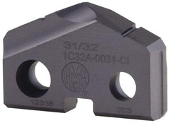 Allied Machine and Engineering - 12.5mm Diam x 3/32" Thick, Seat Code Z, 132° Included Angle Spade Drill Insert - TiAlN Coated, Carbide, Grade K20, Series T-A - Industrial Tool & Supply