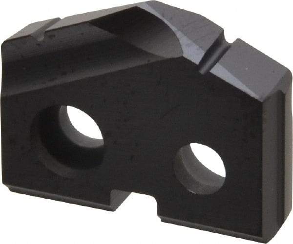 Allied Machine and Engineering - 9/16" Diam x 1/8" Thick, Seat Code 0, 132° Included Angle Spade Drill Insert - TiAlN Coated, Carbide, Grade P40, Series T-A - Industrial Tool & Supply