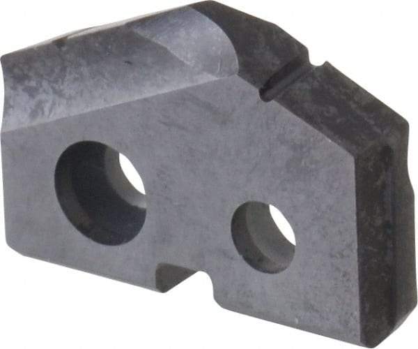 Allied Machine and Engineering - 5/8" Diam x 1/8" Thick, Seat Code 0, 132° Included Angle Spade Drill Insert - TiAlN Coated, Carbide, Grade P40, Series T-A - Industrial Tool & Supply