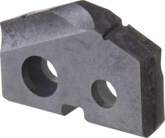 Allied Machine and Engineering - 5/8" Diam x 1/8" Thick, Seat Code 0, 132° Included Angle Spade Drill Insert - TiAlN Coated, Carbide, Grade P40, Series T-A - Industrial Tool & Supply