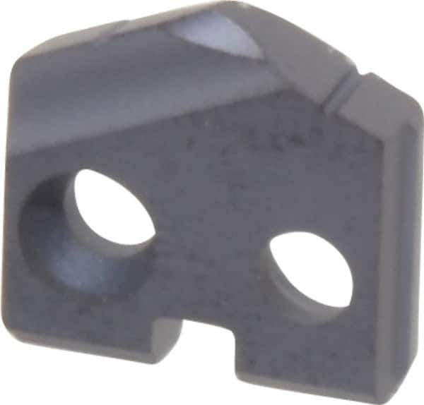 Allied Machine and Engineering - 22/57" Diam x 3/32" Thick, Seat Code Y, 132° Included Angle Spade Drill Insert - TiAlN Coated, Carbide, Grade P40, Series T-A - Industrial Tool & Supply