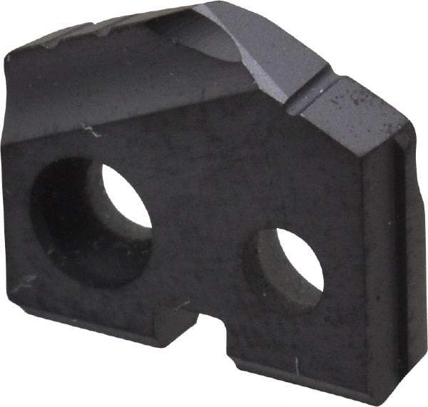 Allied Machine and Engineering - 27/64" Diam x 3/32" Thick, Seat Code Y, 132° Included Angle Spade Drill Insert - TiAlN Coated, Carbide, Grade P40, Series T-A - Industrial Tool & Supply