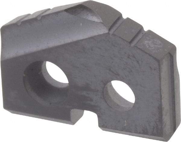 Allied Machine and Engineering - 31/64" Diam x 3/32" Thick, Seat Code Z, 132° Included Angle Spade Drill Insert - TiAlN Coated, Carbide, Grade P40, Series T-A - Industrial Tool & Supply